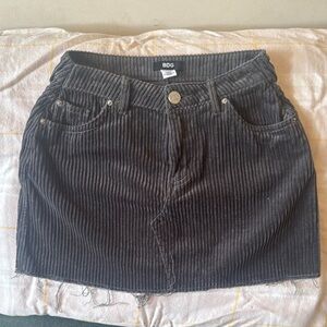 BDG Gray Ribbed Mini Skirt Casual